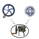 Wheel and 26 Teeth Mild Steel Gear(Big) Combo for Noodle Making Machines