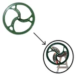 MS Wheel For 3 Stainless Steel Blades Standing Model Bhaji Saag Cutter Machine