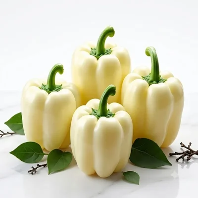 GEBDINSH White Capsicum Seeds for Home Gardening, Kitchen Terrace Farming, and Polyhouse Cultivation