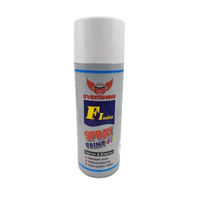 Evershine 500 ml White Spray Paint Uses On Metal Plastic And Wood