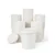 900 ml, White Disposable Paper Container with Lid for Salads, Soups, Desserts (Pack-50 Pcs)