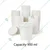 1000 Pcs, 900 ml White Disposable Paper Container with Lid for Salads, Soups, Desserts 