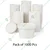 1000 Pcs, 900 ml White Disposable Paper Container with Lid for Salads, Soups, Desserts 