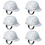 Super Safety White Pack of 6 Safety Helmet for Industrial Purposes, Construction