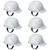 Super Safety White Pack of 6 Safety Helmet for Industrial Purposes, Construction