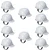 Super Safety pack of 10 Premium Quality White Construction Helmet For Industrial Use