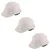 Heavy Duty Pack of 3 Ratchet Safety Helmet, White Colour, Hard Hat For Construction and Industrial Work