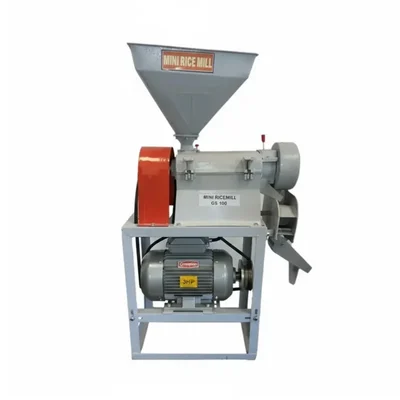 Huller Type 3 HP Rice Mill Machine with Blower, 250-300 kg/hr Production Capacity