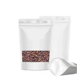 3kg, 30 x 40cm White Kraft Paper Pouch With Ziplock and Aluminum lining Inside for Dry Fruits and Spices