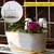 Hanging Flower Pots for Garden, 12 inch Oval Balcony Railing Planter with Detachable Handle (Pack of 2)