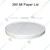 Disposable White Paper Bowls with Lids, 350 ml (500 Pcs)