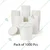 1000 Pcs, 700 ml White Disposable Paper Container with Lid for Salads, Soups, Desserts 