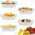 100 Pcs, 500ml 330GSM White Paper Disposable Boat Trays for Salad, Fruit, Cookies Servings