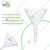 Bello 4 pcs Polypropylene Funnel of 35mm Diameter for School, College Laboratory