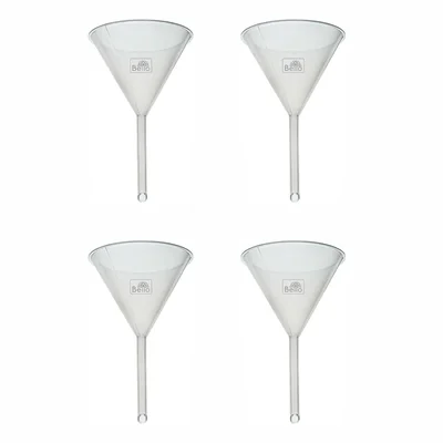 Bello 4pcs Polypropylene Funnel of 75mm Diameter for Liquid Transfer