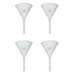 Bello 4pcs Polypropylene Funnel of 75mm Diameter for Liquid Transfer