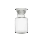 Cometek 60ml Wide Neck Glass Reagent Bottle with Stopper for Lab