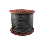 Premium Quality 6 x 19 mm Ungalvanized Fibre Main Core (FMC) Mild Steel Wire Rope , Grade-MS 1770