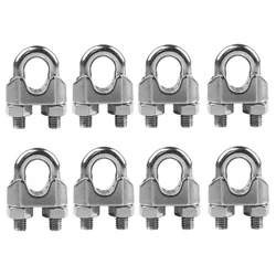 Safelift 15 mm 8 Pcs Heavy Duty Wire Rope Clamp