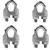 Safelift 22 mm 4 Pcs Heavy Duty Wire Rope Clamp