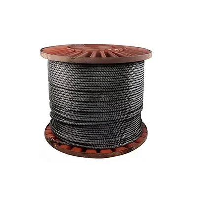 Premium Quality 6 x 36 mm Ungalvanized FMC Wire Rope , Mild Steel & Grade -MS 1770(Size-8 mm,Wire Rope Length-50 Meter)