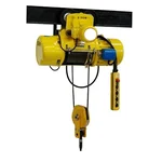 Heavy Duty 5 Ton CD1 3-Phase Electric Wire Rope Hoist, 9 meters & 16 mm Wire Rope With Electric Trolley