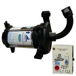 PowerFos 1 HP Single Phase Mini Openwell Submersible Pump With Control Panel, 80ft Head - 1 Year Warranty