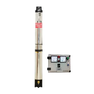 Kirloskar 1 HP 24 Stage 3" 1Phase Water Filled Borewell Submersible Pump With CP, 295ft Head-1 Year Warranty(KS3A-1024)