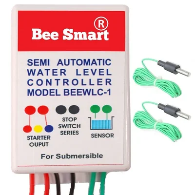 Bee Smart Semi-Automatic Water Level Controller for Only Contactor-Type submersible starters (BEEWLC-1)- 1 Year Warranty
