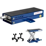 Flyjack 1300 Lbs Heavy Duty Motorcycle Center Scissor Jack Wobble Free Wide Deck
