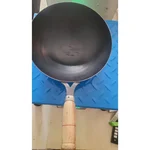  SBWG Wok Iron Frying Pan for Multipurpose Use with Wooden Handle 