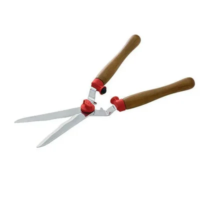 Wolf Garten Wooden Handle Hedge Cutter for Bonsai Tree (HS-W) For Hedge Trimming & Shaping, Pruning, Fine Detailing