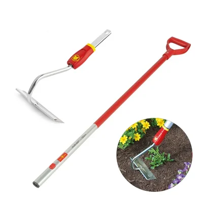 Wolf Garten HU-M 15 Draw Hoe with ZM-AD 120 D-Grip Handle for Versatile use in Garden