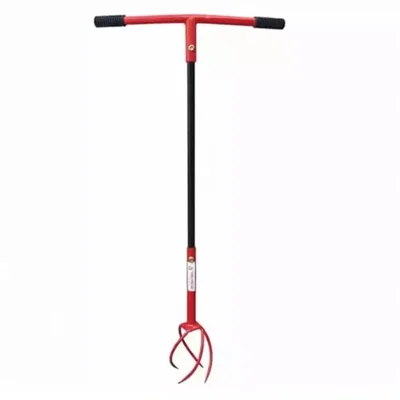 Global Nature Agro Garden Hand Cultivator With T-Handle, Rubber Grip For Home, Farming & Gardening, GNMHC-101