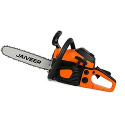 Jaiveer 58-cc Petrol Chainsaw with 22 inch Guide Bar and Free Accessories (1 Year Warranty) 