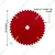 Premium 10 Inch 60 Teeth Red Circular Wood Cutting Blade | Petrol Brush Cutter Accessory