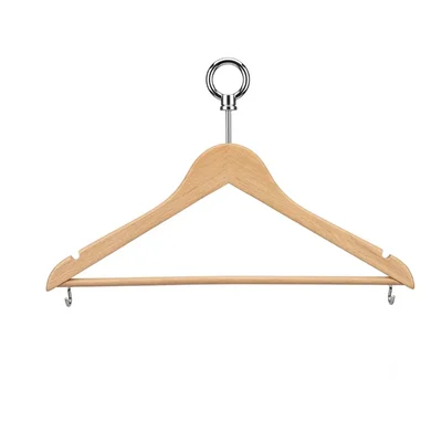 Wooden Anti Theft Hanger for Hotel Wardrobe (Pack of 12)