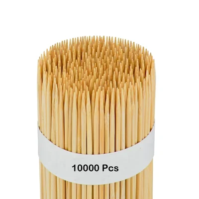 10000 Pcs, 6 Inch Wooden Bamboo Stick for Kebab, Roasting or Fruit Salad