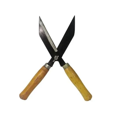 Heavy Duty 8 Inch Wooden Handled Hedge Shear for Lawn or Garden