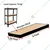 Blueboy 4 x 1.25 Feet Wooden Shelf For Boltless Steel Storage Racks 