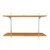 Alija 24 x 35 x 11 Inch 2 Wooden Shelves Slotted Channel & Adjustable Multipurpose Rack With Accessories