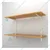 Alija 24 x 35 x 11 Inch 2 Wooden Shelves Slotted Channel & Adjustable Multipurpose Rack With Accessories