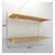 Alija 24 x 35 x 11 Inch 2 Wooden Shelves Slotted Channel & Adjustable Multipurpose Rack With Accessories