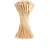 500 Pcs, 6 Inch Wooden Gun Stick Skewers for Kababs, Fruits, and Starters