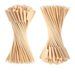 500 Pcs, 4 Inch Wooden Gun Stick Skewers for Kababs, Fruits, and Starters