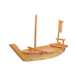 40 cm Wooden Japanese Sashimi Sushi Boat Plate Serving Tray