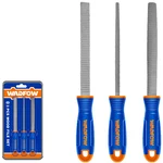 Wadfow 3 Pcs Flat, Half-Round, Round Wood File Set (WSF1403)