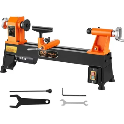 Voltz 450mm 550 Watt Variable Speed Wood Turning Lathe Machine, 760-3200 RPM (MCS450)