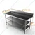 SS 60X24X34 Inches +4 Inch Backsplash and Two Under Shelves Kitchen Working Table