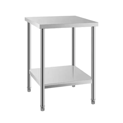Vinayak Machines SS 24x24 Inches Work Table for Prep & Work With Undershelf for Restaurant, Home and Hotel
